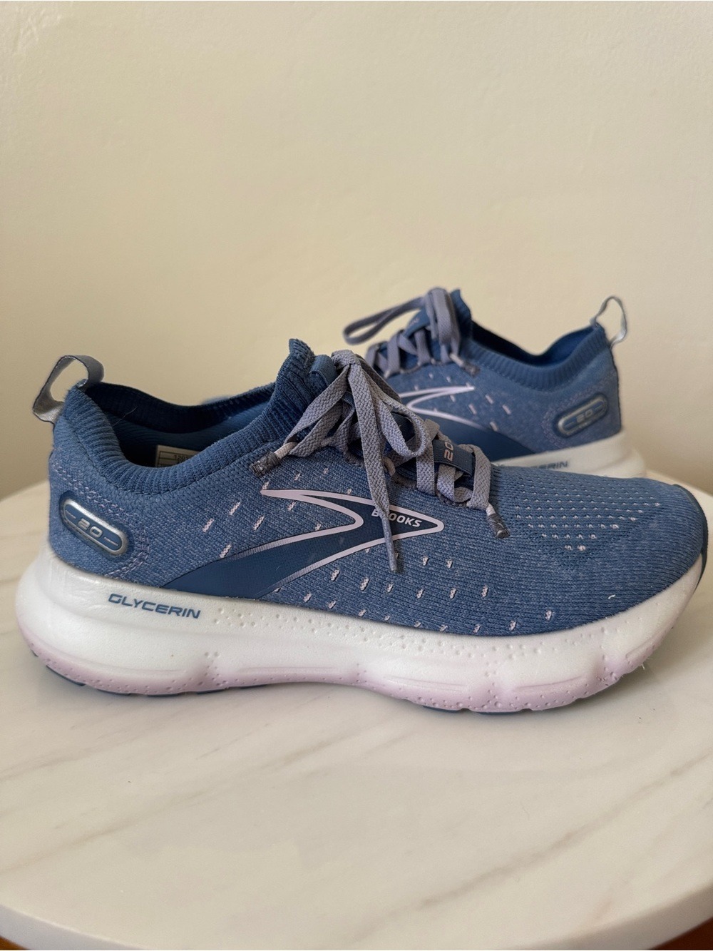 Brooks Glycerin StealthFit 20 Running Shoes Blue Lilac, Women's Size 7.5 - Picture 2 of 10